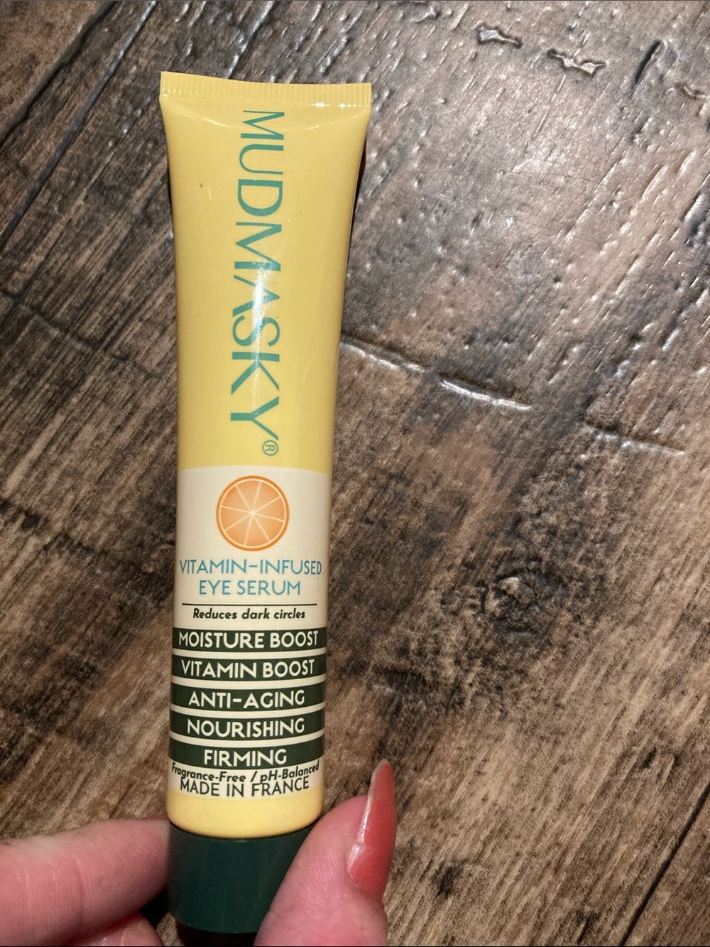 Mudmasky Vitamin-Infused Eye Serum in Yellow - Moisture & Firming Care